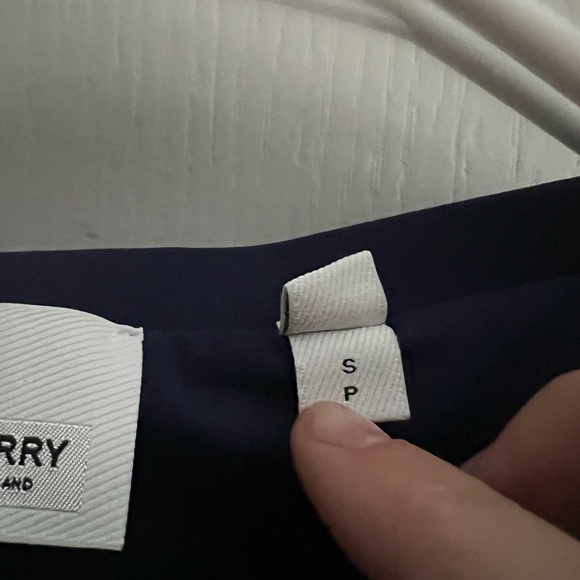 TB monogram-print zip-up cropped top w/ matching pants active wear - Picture 8 of 8